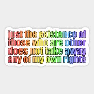 The Existence of Others Sticker